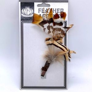 Zucker Feather Clip Partridge Pheasant Corsage Hat Chip Shoe Accessory Embellish